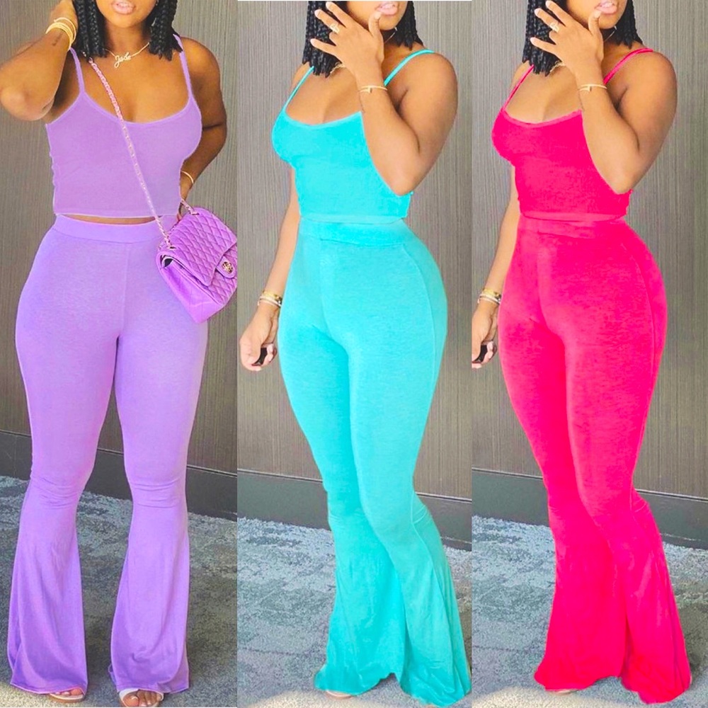 Pastel Flare Pants
